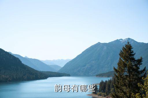  韵母有哪些
