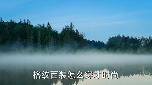 格纹西装怎么穿才时尚