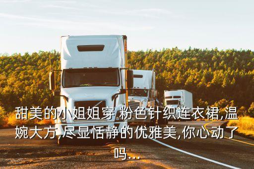 甜美的小姐姐穿 粉色针织连衣裙,温婉大方,尽显恬静的优雅美,你心动了吗...