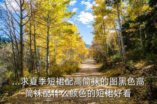 ...求夏季短裙配高筒袜的图黑色高筒袜配什么颜色的短裙好看
