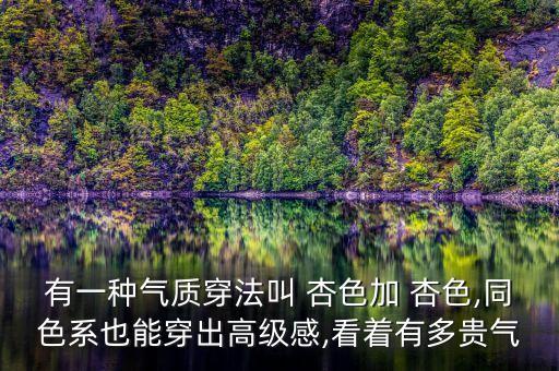 有一种气质穿法叫 杏色加 杏色,同色系也能穿出高级感,看着有多贵气