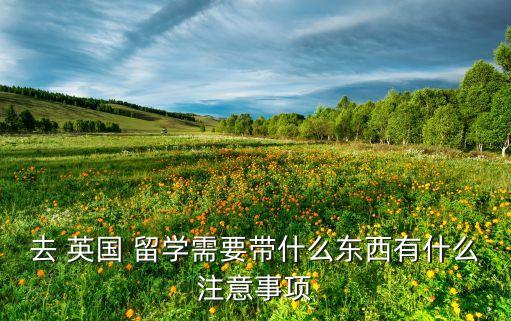 去 英国 留学需要带什么东西有什么注意事项