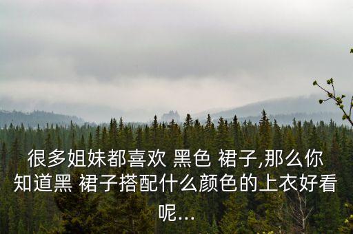 很多姐妹都喜欢 黑色 裙子,那么你知道黑 裙子搭配什么颜色的上衣好看呢...