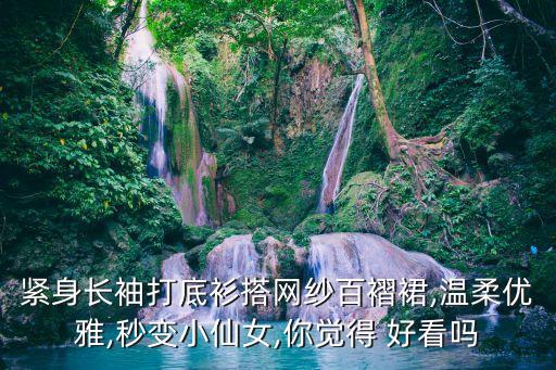 紧身长袖打底衫搭网纱百褶裙,温柔优雅,秒变小仙女,你觉得 好看吗