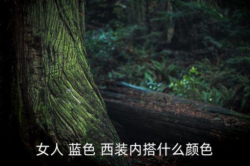 女人 蓝色 西装内搭什么颜色
