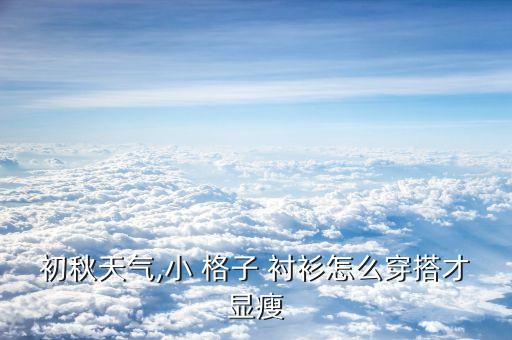 初秋天气,小 格子 衬衫怎么穿搭才显瘦