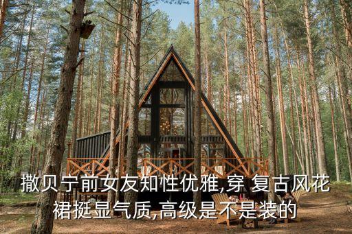 撒贝宁前女友知性优雅,穿 复古风花裙挺显气质,高级是不是装的