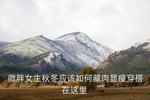  微胖女生秋冬应该如何藏肉显瘦穿搭在这里