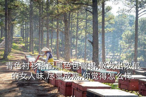 青色衬衫搭配黑色包臀裙,散发出浓郁的女人味,尽显成熟,你觉得怎么样...