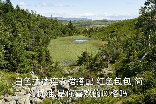  白色蓬蓬连衣裙搭配 红色包包,简约优雅,是你喜欢的风格吗