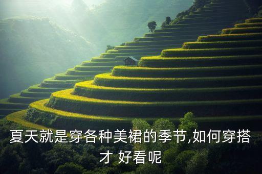夏天就是穿各种美裙的季节,如何穿搭才 好看呢