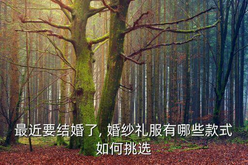 最近要结婚了, 婚纱礼服有哪些款式如何挑选