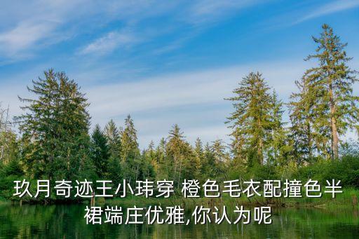 玖月奇迹王小玮穿 橙色毛衣配撞色半裙端庄优雅,你认为呢