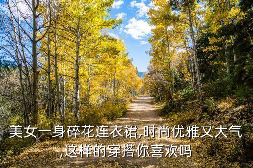 美女一身碎花连衣裙,时尚优雅又大气,这样的穿搭你喜欢吗