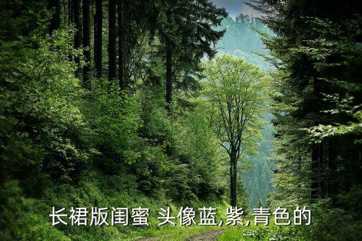 好看的裙子头像蓝色,女生蓝色裙子背影头像