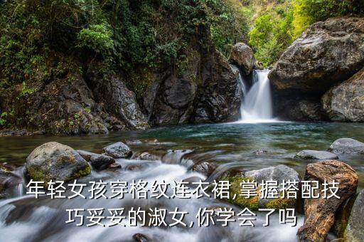  年轻女孩穿格纹连衣裙,掌握搭配技巧妥妥的淑女,你学会了吗