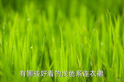 有哪些好看的浅色系连衣裙