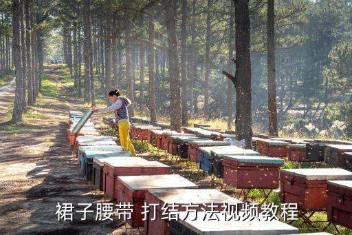  裙子腰带 打结方法视频教程