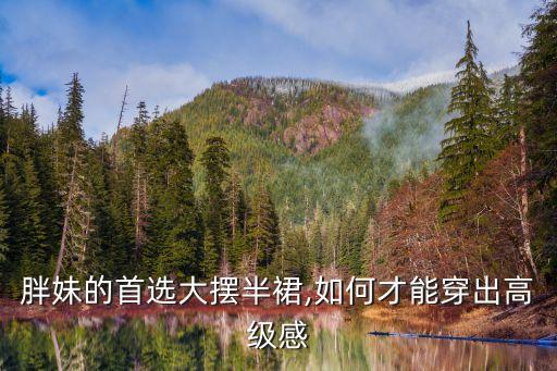 胖妹的首选大摆半裙,如何才能穿出高级感