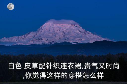 白色 皮草配针织连衣裙,贵气又时尚,你觉得这样的穿搭怎么样