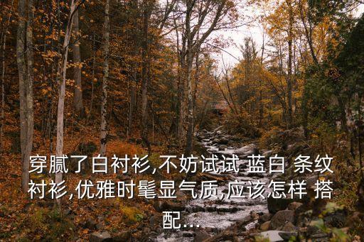 穿腻了白衬衫,不妨试试 蓝白 条纹衬衫,优雅时髦显气质,应该怎样 搭配...