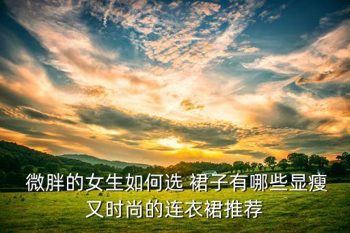  微胖的女生如何选 裙子有哪些显瘦又时尚的连衣裙推荐