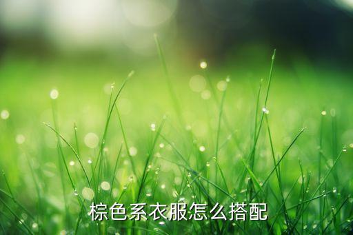  棕色系衣服怎么搭配