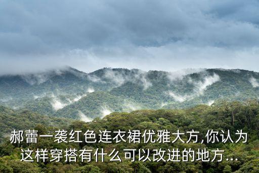 郝蕾一袭红色连衣裙优雅大方,你认为这样穿搭有什么可以改进的地方...