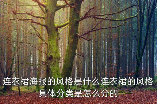 连衣裙海报的风格是什么连衣裙的风格具体分类是怎么分的
