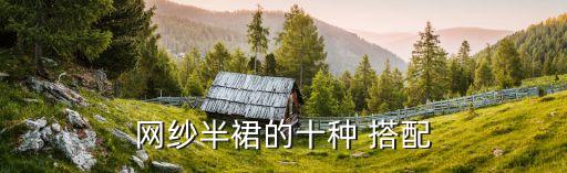 网纱半裙的十种 搭配