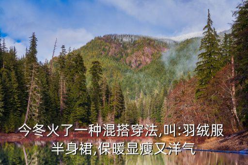 今冬火了一种混搭穿法,叫:羽绒服 半身裙,保暖显瘦又洋气