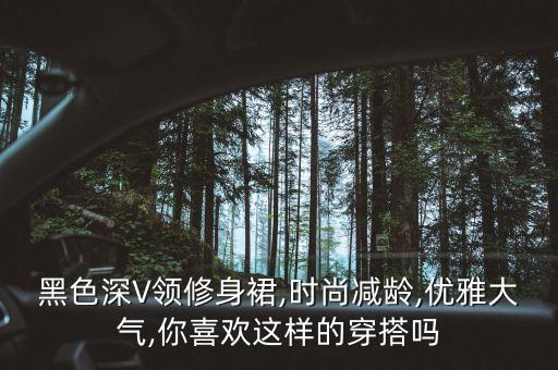 黑色深V领修身裙,时尚减龄,优雅大气,你喜欢这样的穿搭吗