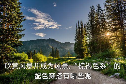 欣赏风景并成为风景,“棕褐色系”的配色穿搭有哪些呢