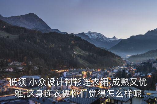 好看裙子ins小众,有什么小众品牌的正式裙子好看点
