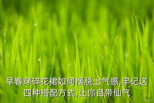 早春穿碎花裙如何摆脱土气感,牢记这四种搭配方式,让你自带仙气