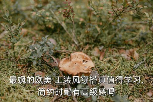最飒的欧美 工装风穿搭真值得学习,简约时髦有高级感吗