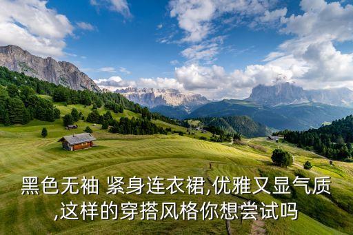 黑色无袖 紧身连衣裙,优雅又显气质,这样的穿搭风格你想尝试吗