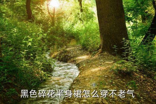 黑色碎花半身裙怎么穿不老气