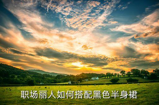 职场丽人如何搭配黑色半身裙