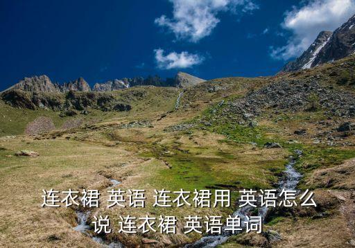 一件连衣裙英语怎么写,她穿着紫色的连衣裙用英语怎么写