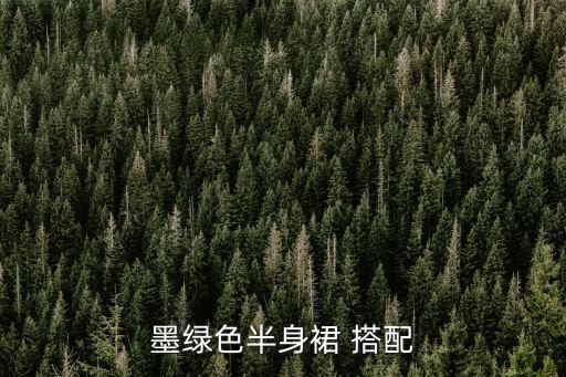 墨绿色半身裙 搭配