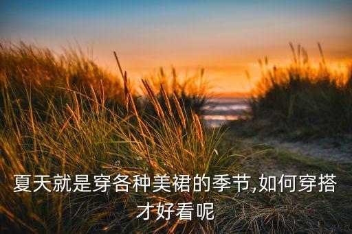 夏天就是穿各种美裙的季节,如何穿搭才好看呢