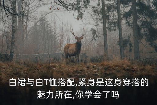 白裙与白T恤搭配,紧身是这身穿搭的魅力所在,你学会了吗