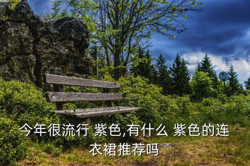 今年很流行 紫色,有什么 紫色的连衣裙推荐吗
