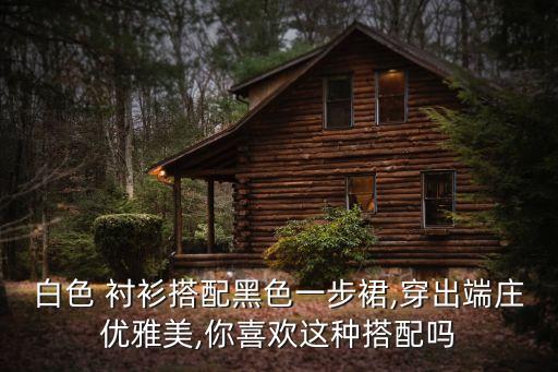 白衬衫黑短裙子