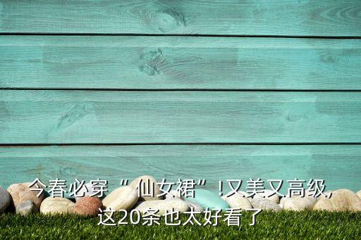 春季裙子穿搭超仙女,适合夏春季的裙子高中生穿