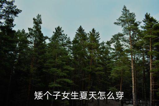 矮个子女生夏天怎么穿