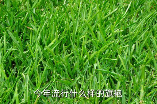 今年流行什么样的旗袍