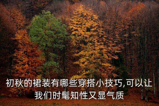 初秋的裙装有哪些穿搭小技巧,可以让我们时髦知性又显气质