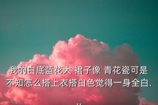 我的白底蓝花大 裙子像 青花瓷可是不知怎么搭上衣搭白色觉得一身全白...
